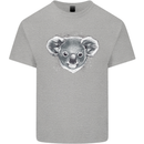 A Koala Bear Head Mens Cotton T-Shirt Tee Top Sports Grey