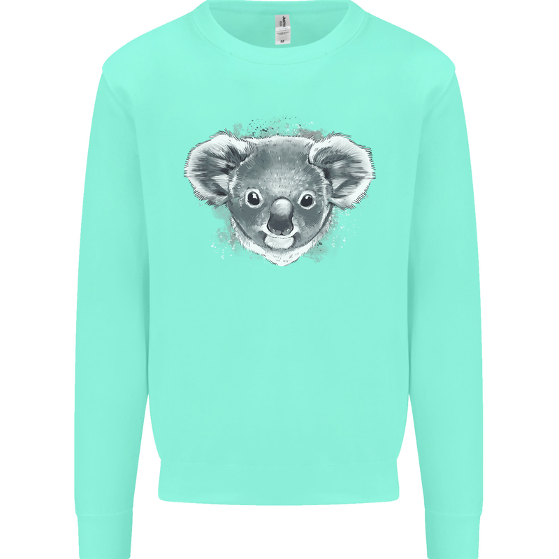 A Koala Bear Head Mens Sweatshirt Jumper Peppermint