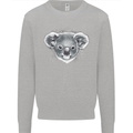 A Koala Bear Head Mens Sweatshirt Jumper Sports Grey