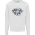 A Koala Bear Head Mens Sweatshirt Jumper White