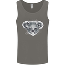 A Koala Bear Head Mens Vest Tank Top Charcoal