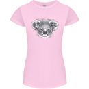 A Koala Bear Head Womens Petite Cut T-Shirt Light Pink