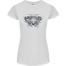 A Koala Bear Head Womens Petite Cut T-Shirt White