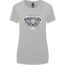 A Koala Bear Head Womens Wider Cut T-Shirt Sports Grey