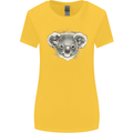 A Koala Bear Head Womens Wider Cut T-Shirt Yellow