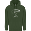 A Komodo Dragon Childrens Kids Hoodie Forest Green