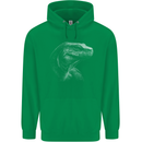 A Komodo Dragon Childrens Kids Hoodie Irish Green