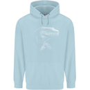 A Komodo Dragon Childrens Kids Hoodie Light Blue