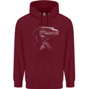 A Komodo Dragon Childrens Kids Hoodie Maroon