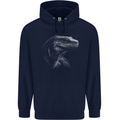 A Komodo Dragon Childrens Kids Hoodie Navy Blue