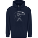 A Komodo Dragon Childrens Kids Hoodie Navy Blue
