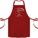 A Komodo Dragon Cotton Apron 100% Organic Maroon