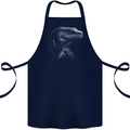 A Komodo Dragon Cotton Apron 100% Organic Navy Blue