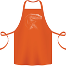 A Komodo Dragon Cotton Apron 100% Organic Orange
