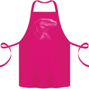 A Komodo Dragon Cotton Apron 100% Organic Pink