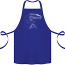 A Komodo Dragon Cotton Apron 100% Organic Royal Blue