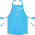 A Komodo Dragon Cotton Apron 100% Organic Turquoise
