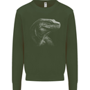 A Komodo Dragon Kids Sweatshirt Jumper Forest Green