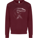 A Komodo Dragon Kids Sweatshirt Jumper Maroon