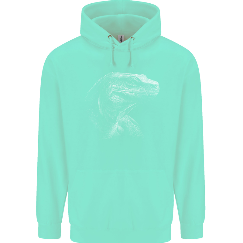 A Komodo Dragon Mens 80% Cotton Hoodie Peppermint