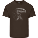 A Komodo Dragon Mens Cotton T-Shirt Tee Top Dark Chocolate