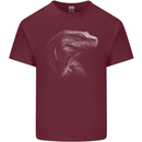 A Komodo Dragon Mens Cotton T-Shirt Tee Top Maroon