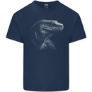 A Komodo Dragon Mens Cotton T-Shirt Tee Top Navy Blue