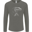 A Komodo Dragon Mens Long Sleeve T-Shirt Charcoal