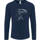 A Komodo Dragon Mens Long Sleeve T-Shirt Navy Blue