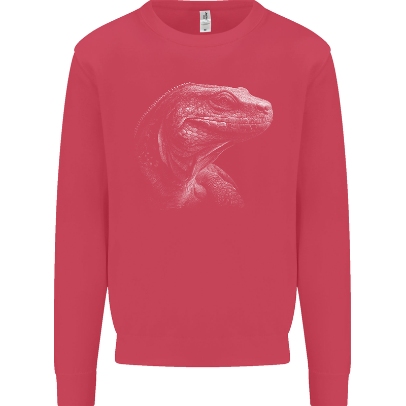 A Komodo Dragon Mens Sweatshirt Jumper Heliconia