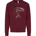 A Komodo Dragon Mens Sweatshirt Jumper Maroon