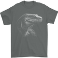 A Komodo Dragon Mens T-Shirt 100% Cotton Charcoal