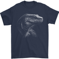 A Komodo Dragon Mens T-Shirt 100% Cotton Navy Blue
