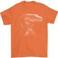 A Komodo Dragon Mens T-Shirt 100% Cotton Orange