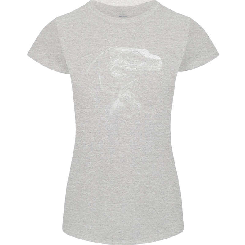 A Komodo Dragon Womens Petite Cut T-Shirt Sports Grey