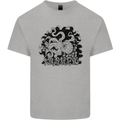 A Kraken in the Waves Mens Cotton T-Shirt Tee Top Sports Grey