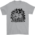 A Kraken in the Waves Mens T-Shirt 100% Cotton Sports Grey