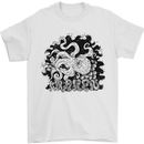 A Kraken in the Waves Mens T-Shirt 100% Cotton White