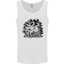 A Kraken in the Waves Mens Vest Tank Top White