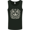 A Linocut Fox Mens Vest Tank Top Black