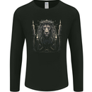 A Lion With Candles Mens Long Sleeve T-Shirt Black
