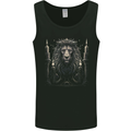 A Lion With Candles Mens Vest Tank Top Black