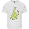 A Llama Wearing a Christmas Hat Xmas Kids T-Shirt Childrens White