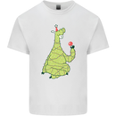 A Llama Wearing a Christmas Hat Xmas Mens Cotton T-Shirt Tee Top White