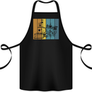 A Locomotive Trainspotter Trains Trainspotting Cotton Apron 100% Organic Black