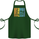 A Locomotive Trainspotter Trains Trainspotting Cotton Apron 100% Organic Forest Green