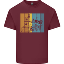 A Locomotive Trainspotter Trains Trainspotting Mens Cotton T-Shirt Tee Top Maroon