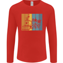 A Locomotive Trainspotter Trains Trainspotting Mens Long Sleeve T-Shirt Red