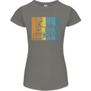 A Locomotive Trainspotter Trains Trainspotting Womens Petite Cut T-Shirt Charcoal