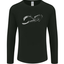 A Lone Scuba Diver Diving Mens Long Sleeve T-Shirt Black